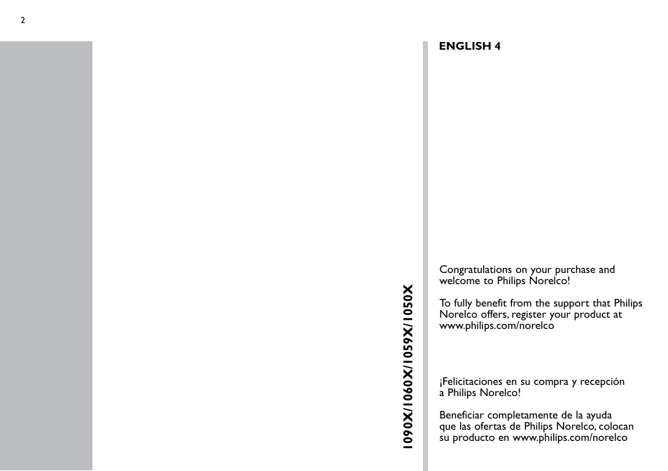 Philips 1060X User Manual | Page 2 / 16
