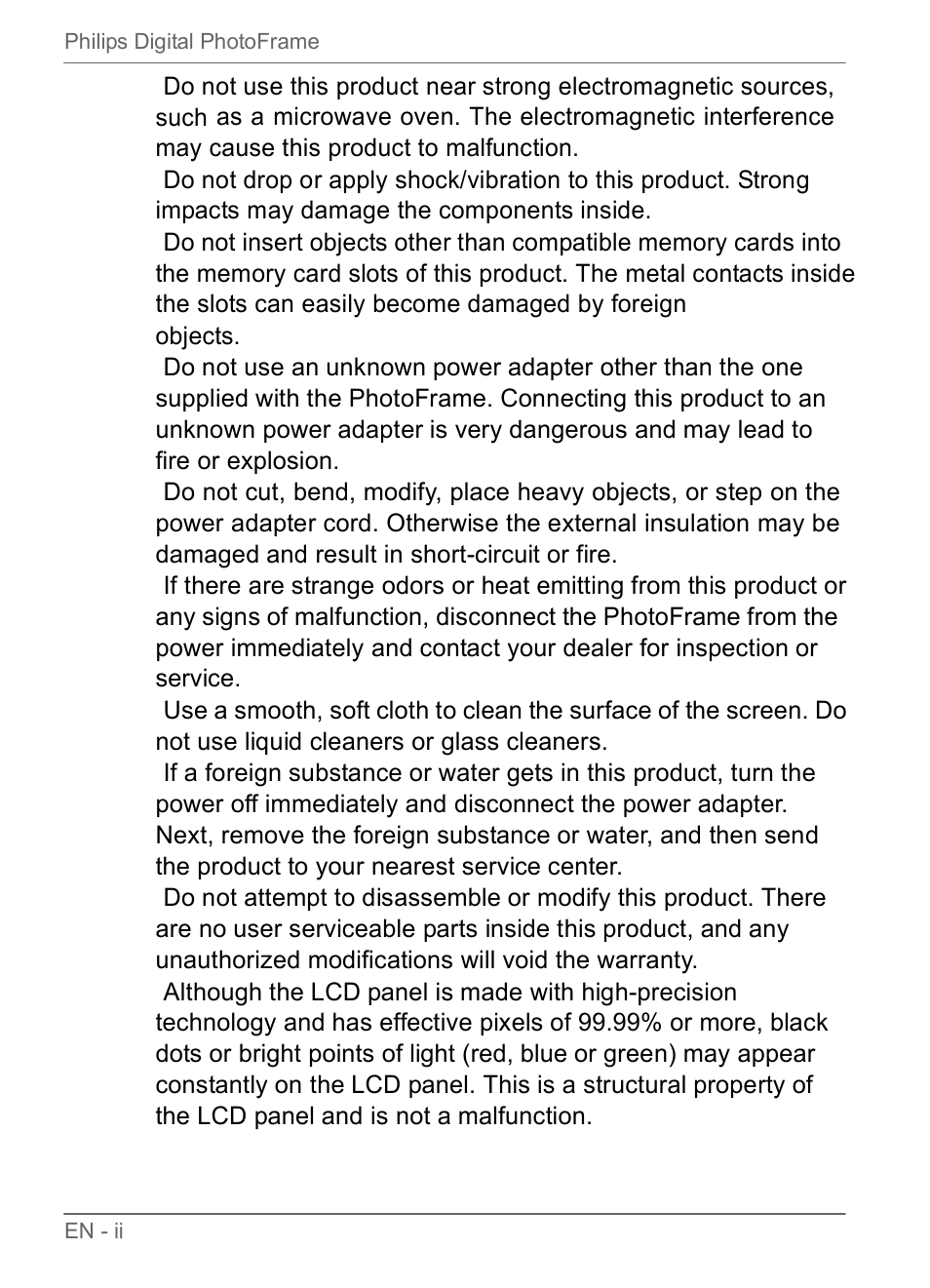 Philips SPF3470/G7 User Manual | Page 4 / 66
