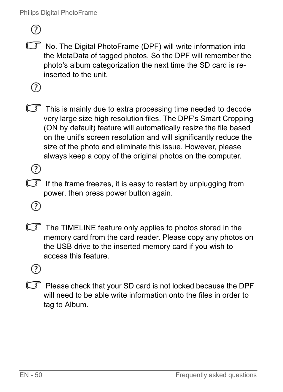 Philips SPF3470/G7 User Manual | Page 56 / 66
