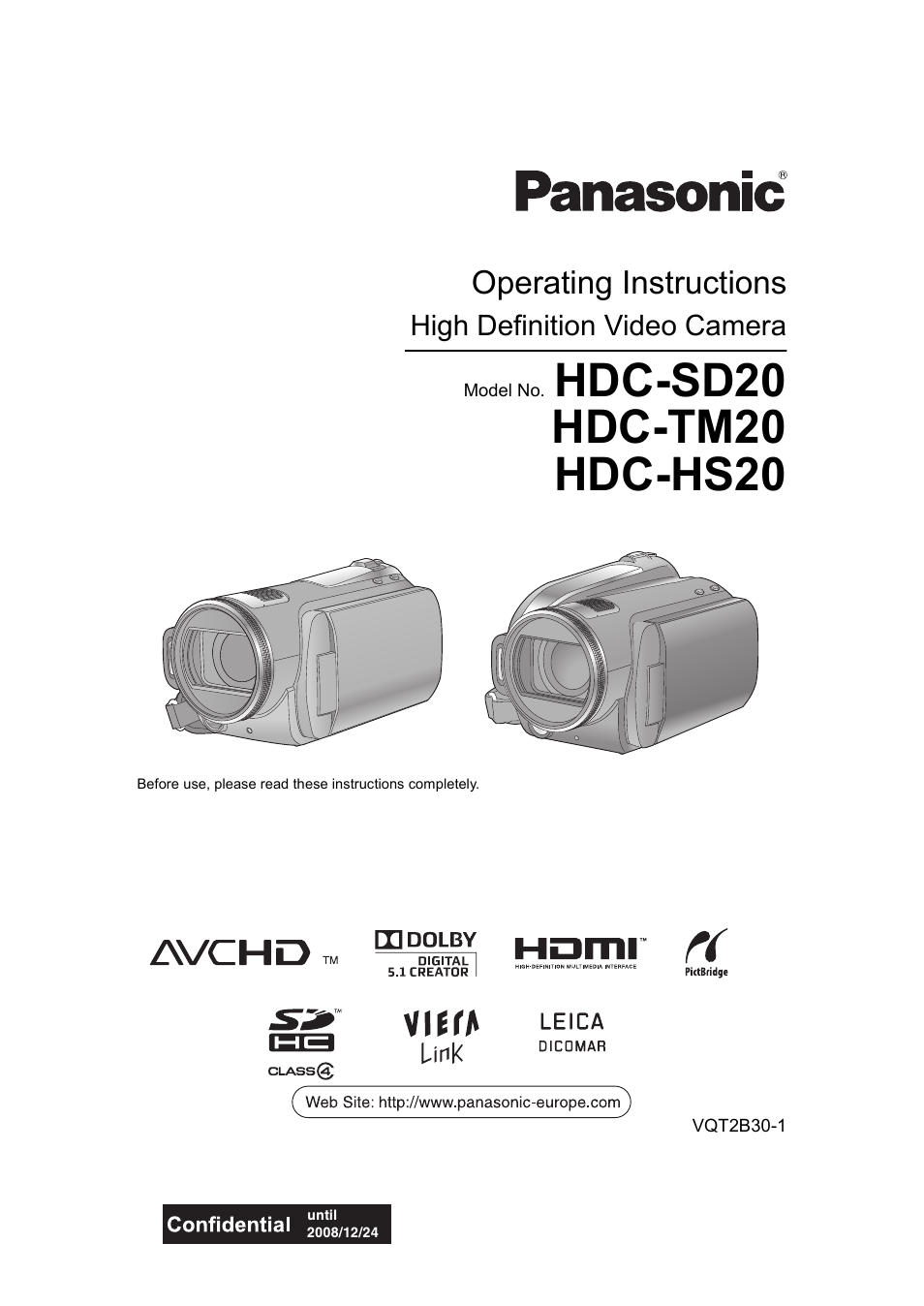 Philips AVCHD HDC-TM20 User Manual | 148 pages