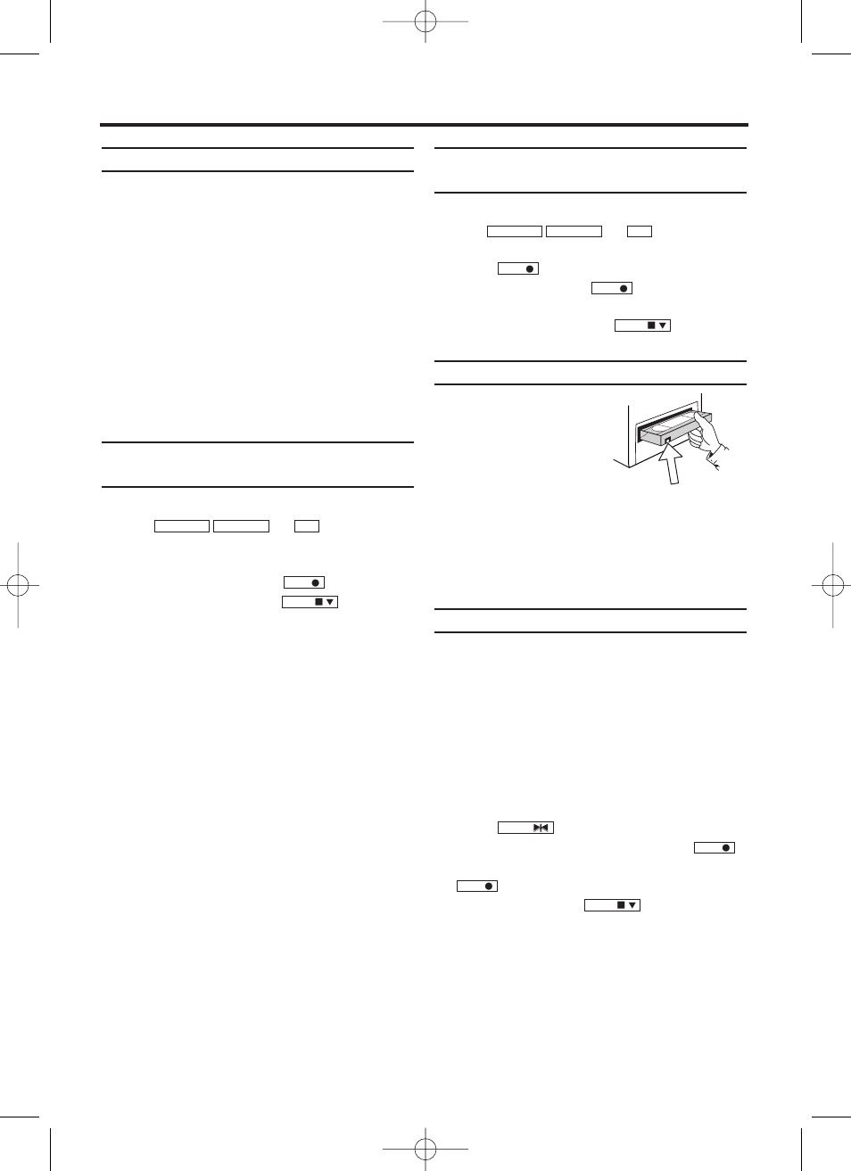 Manual recording, General information, Recording without automatic switch-off | Preventing accidental erasing, Lining up recordings (assemble cut) | Philips 21PV358 User Manual | Page 13 / 20