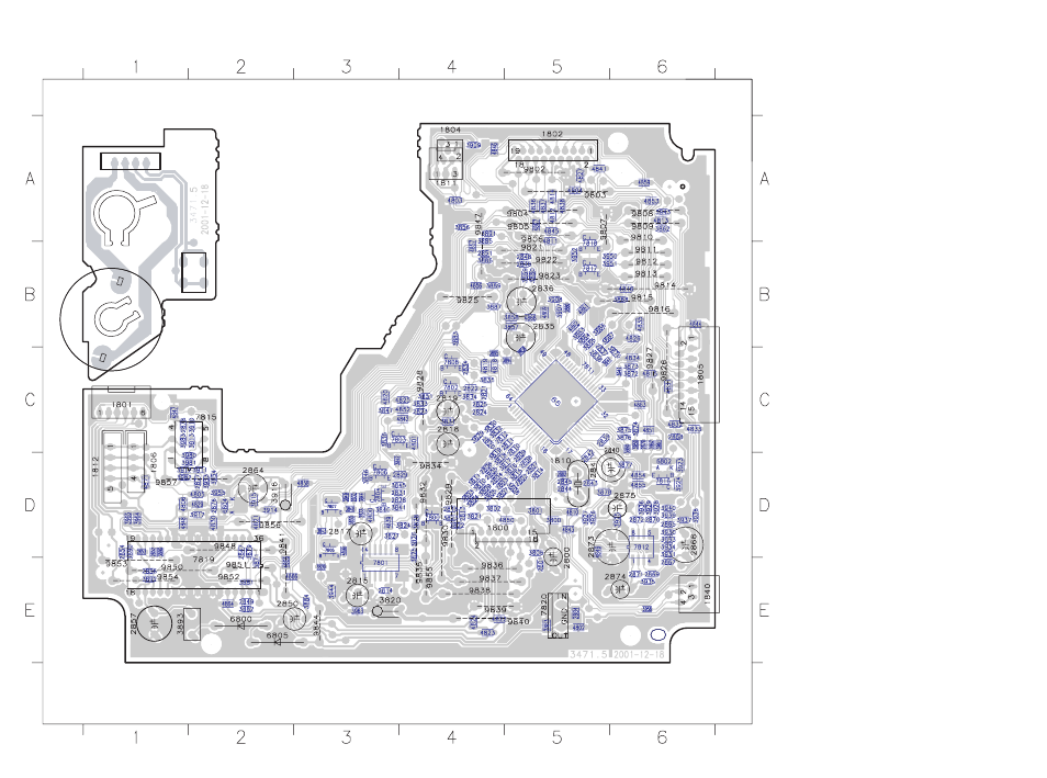 Cd board copperside view, Universal loader) | Philips CDR796 User Manual | Page 42 / 52