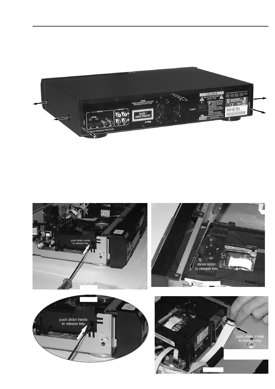 Dismantling instructions, 1 to 4-8 | Philips CDR796 User Manual | Page 9 / 52