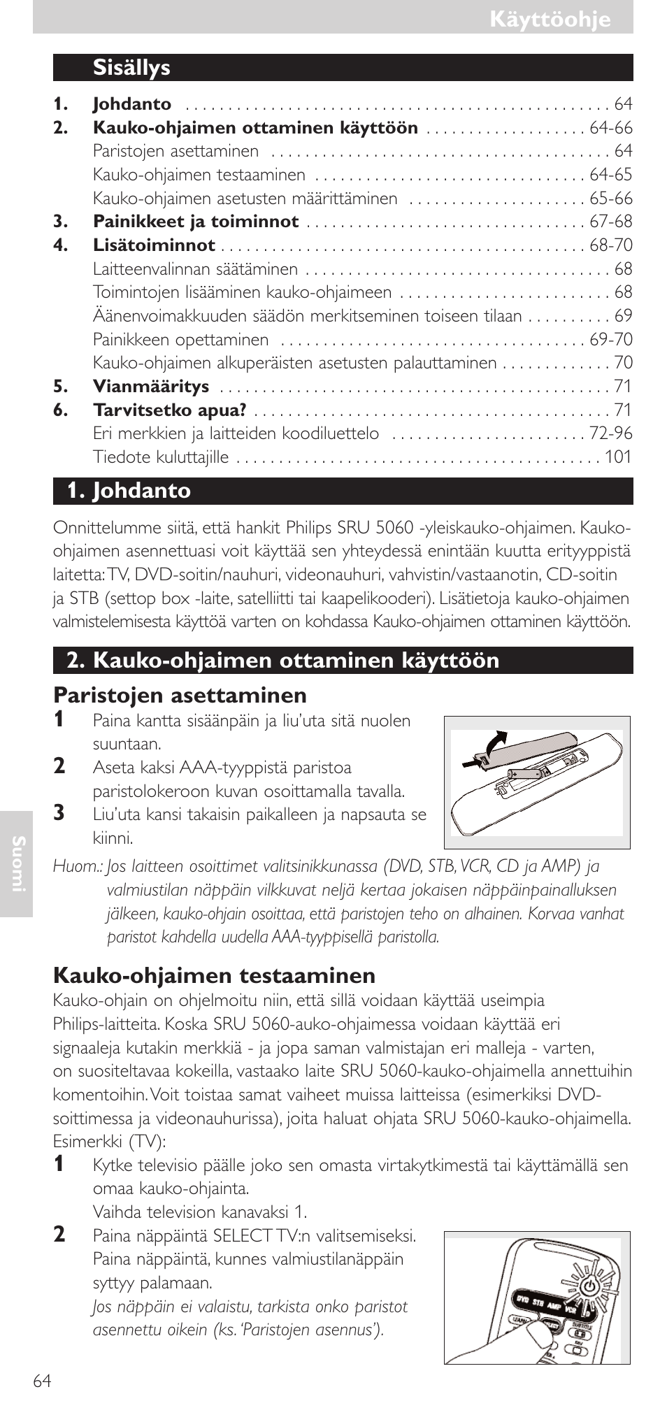 Philips SRU 5086 User Manual | Page 64 / 104