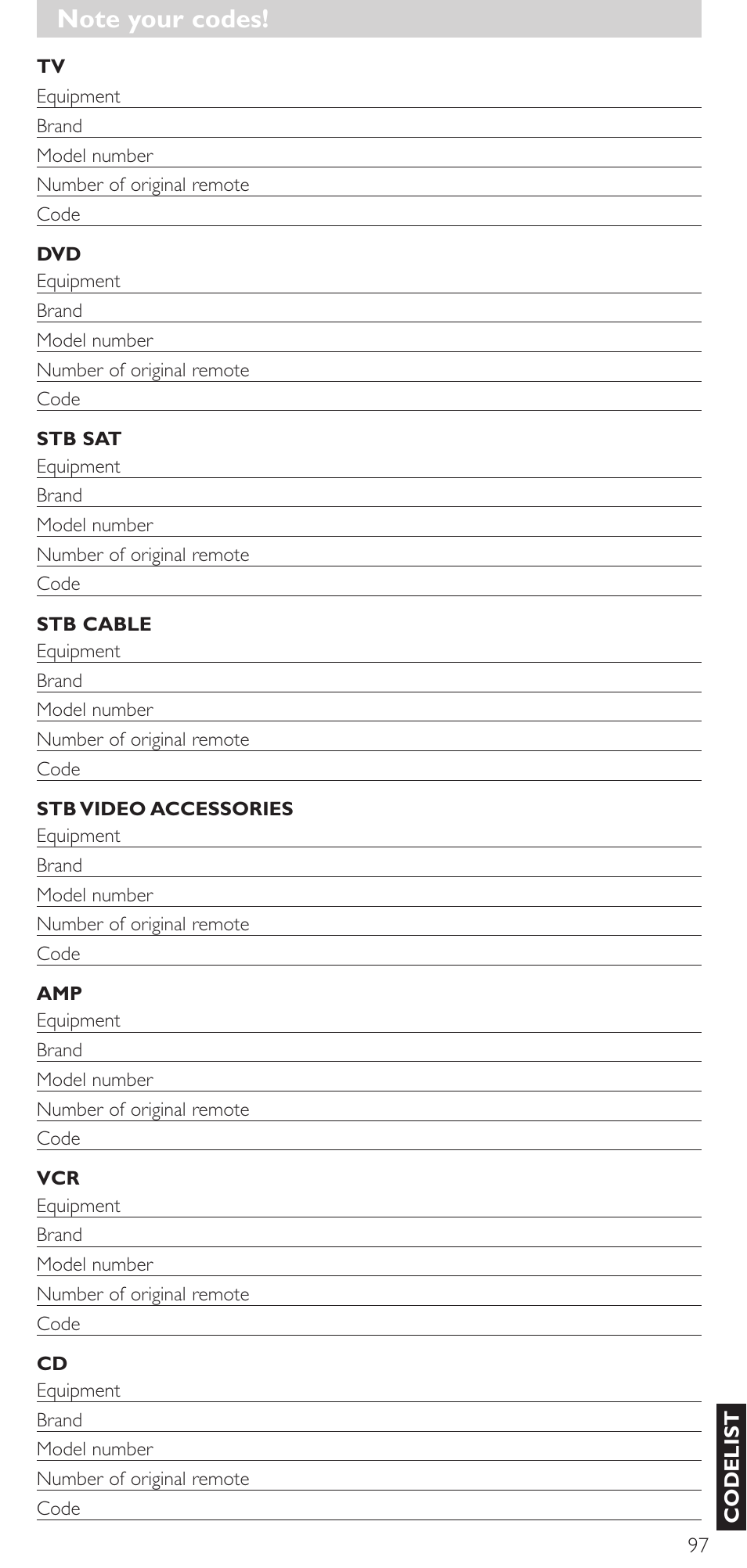 Philips SRU 5086 User Manual | Page 97 / 104