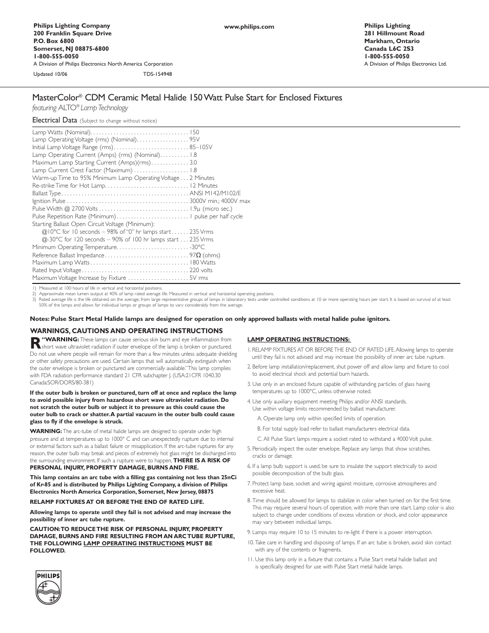 Mastercolor | Philips 154948 User Manual | Page 2 / 2