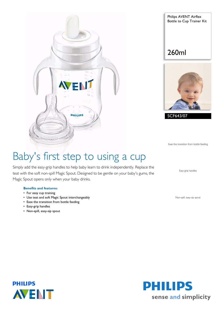 Philips AVENT SCF643/07 User Manual | 2 pages