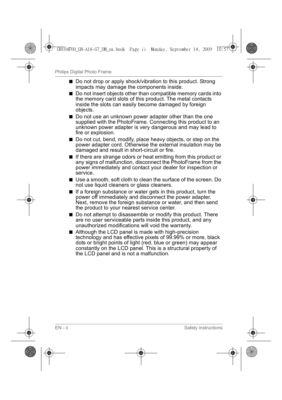 Philips SPF3410/G7 User Manual | Page 3 / 44