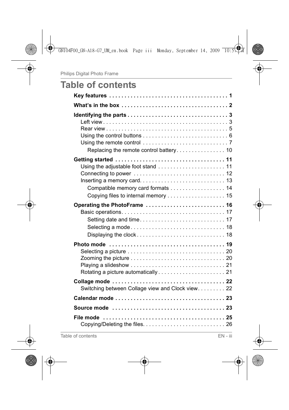 Philips SPF3410/G7 User Manual | Page 4 / 44