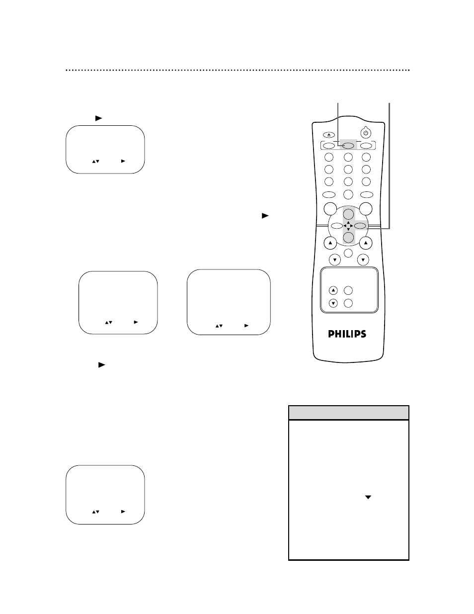 Smartlock (cont’d) 43, Helpful hints, Press the status/exit button | Example of specific sub-ratings | Philips CCC 130AT User Manual | Page 43 / 60