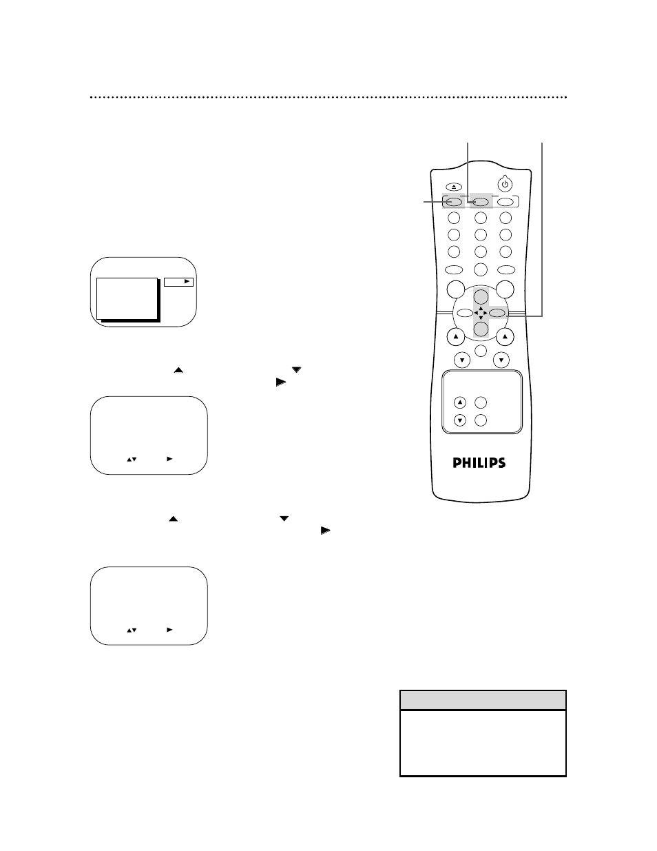 46 blue background, Helpful hint | Philips CCC 130AT User Manual | Page 46 / 60