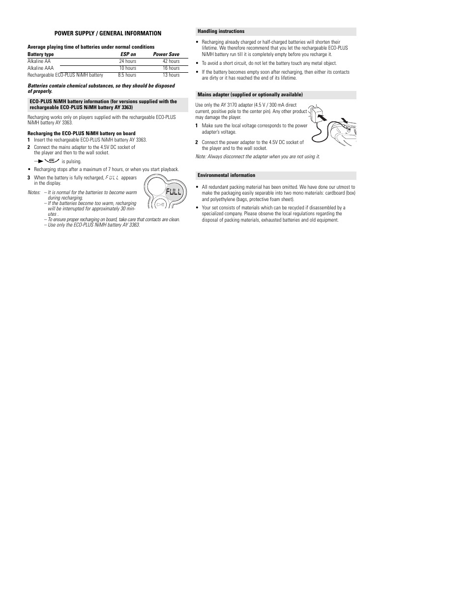 Philips AX5305 User Manual | Page 5 / 10