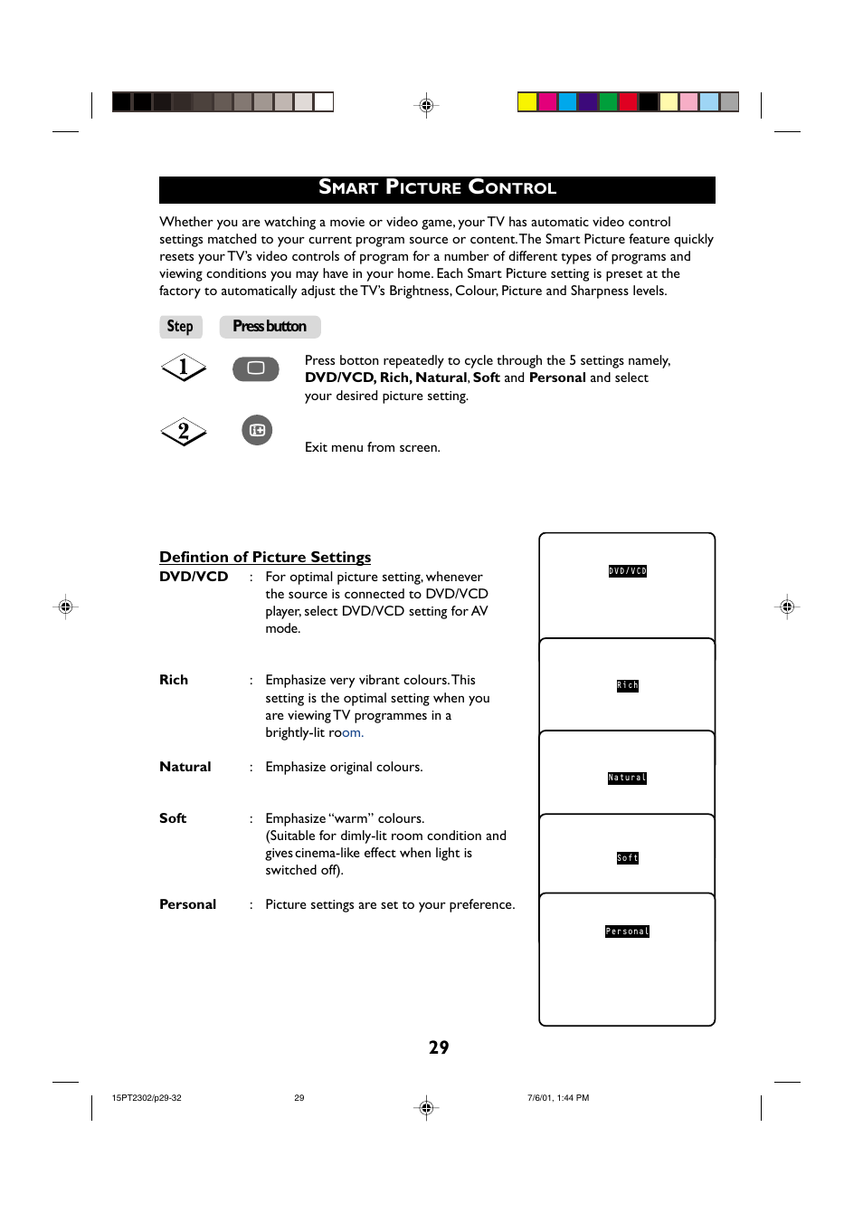 Philips 15PT2302 User Manual | Page 29 / 35