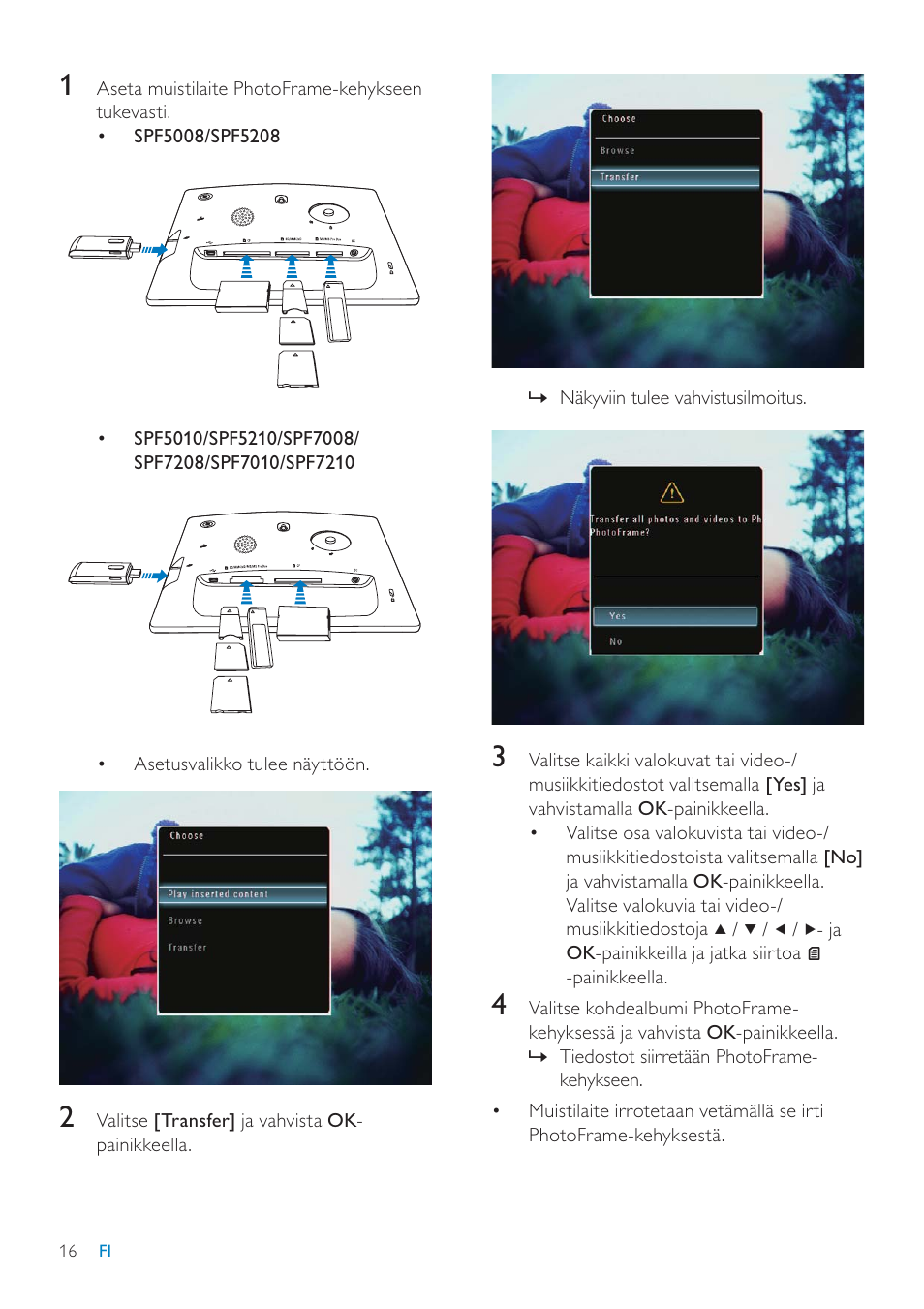 Philips SPF7208 User Manual | Page 16 / 60