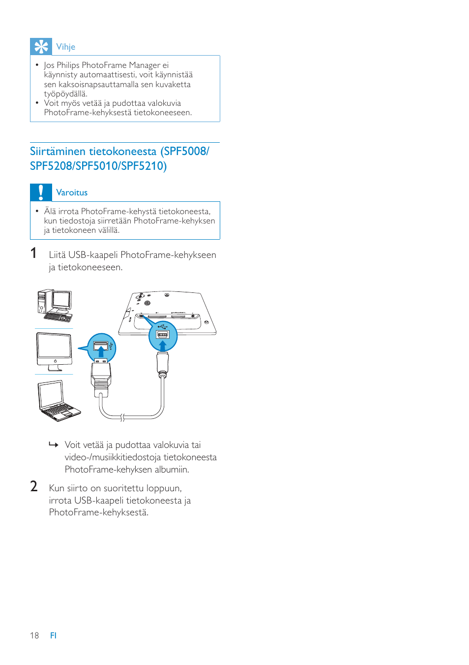 Philips SPF7208 User Manual | Page 18 / 60