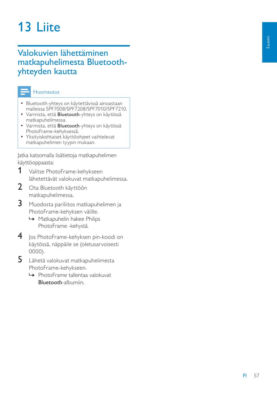 13 liite | Philips SPF7208 User Manual | Page 57 / 60