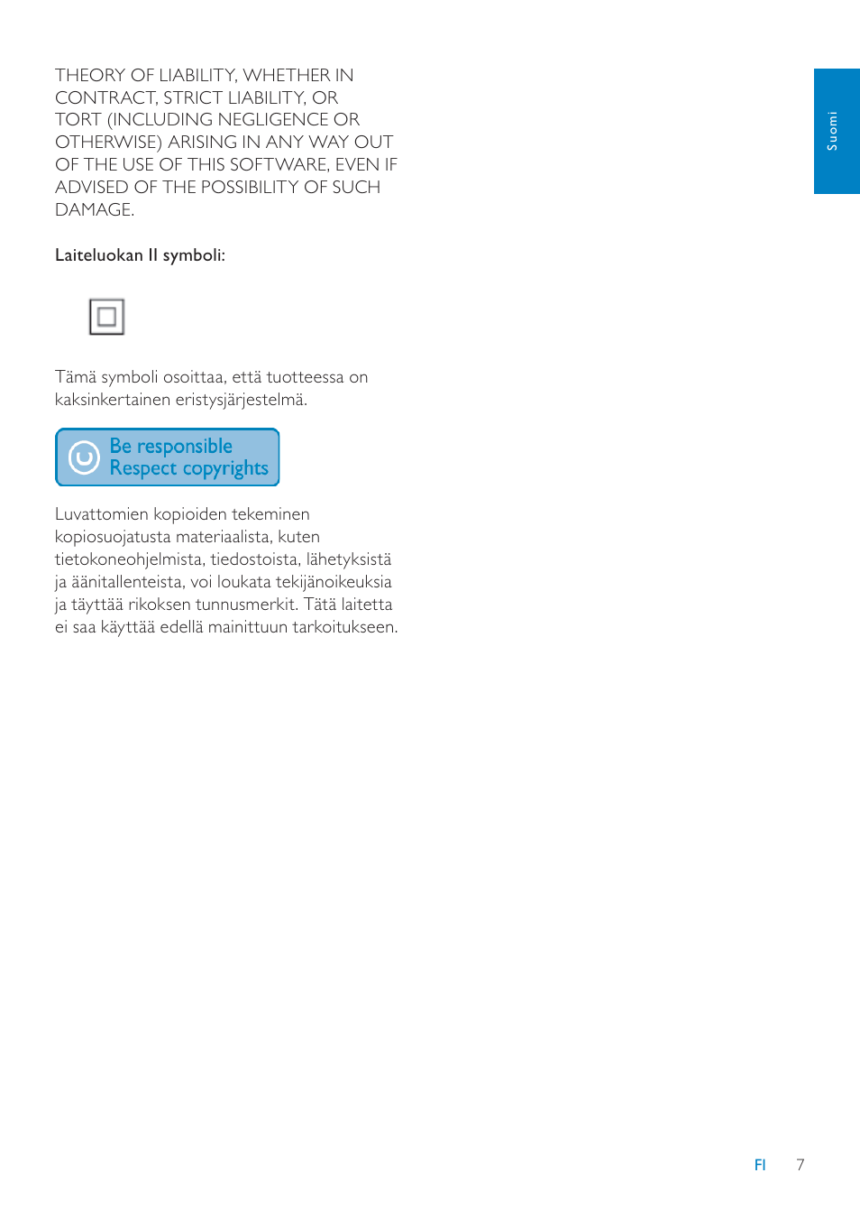 Philips SPF7208 User Manual | Page 7 / 60