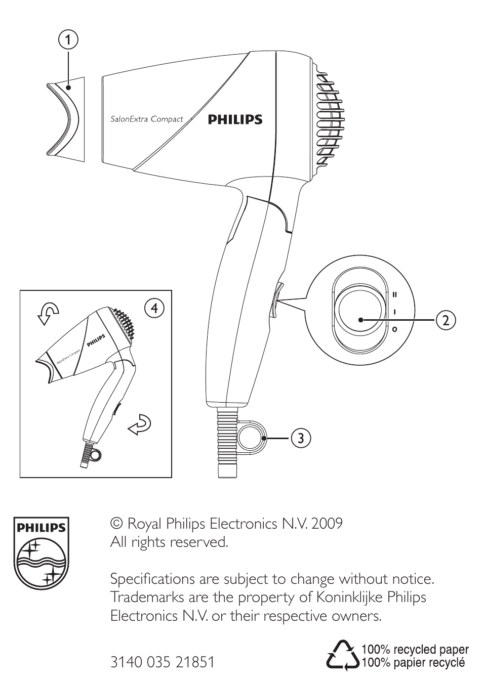 Philips HP8102 User Manual | Page 6 / 6