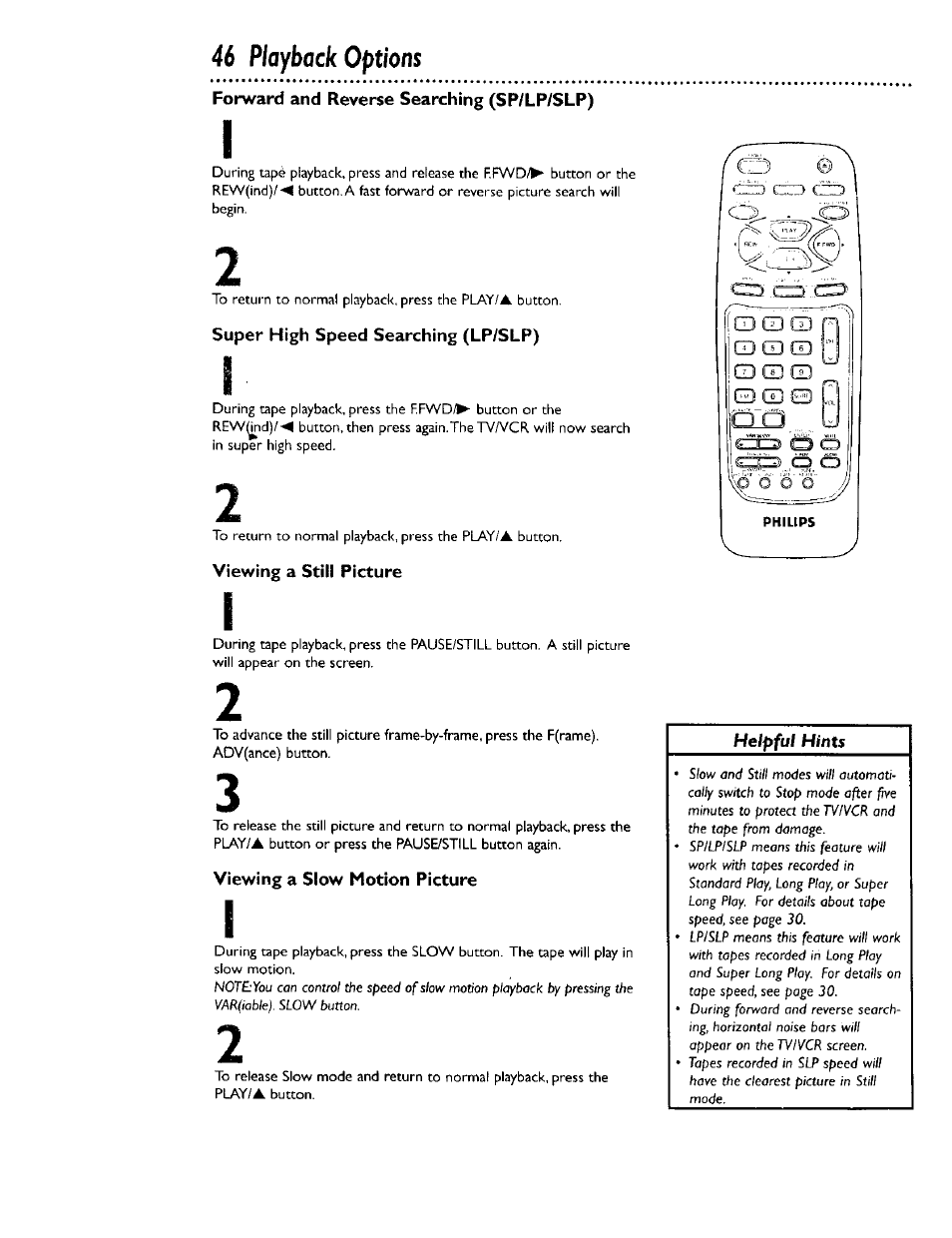46 playback options | Philips CCB 134AT User Manual | Page 46 / 68