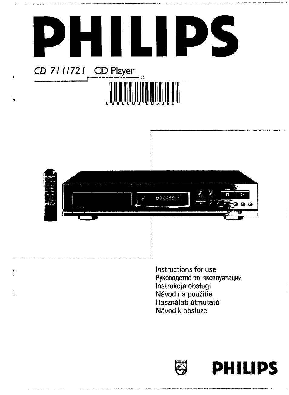 Philips CD 721 User Manual | 14 pages