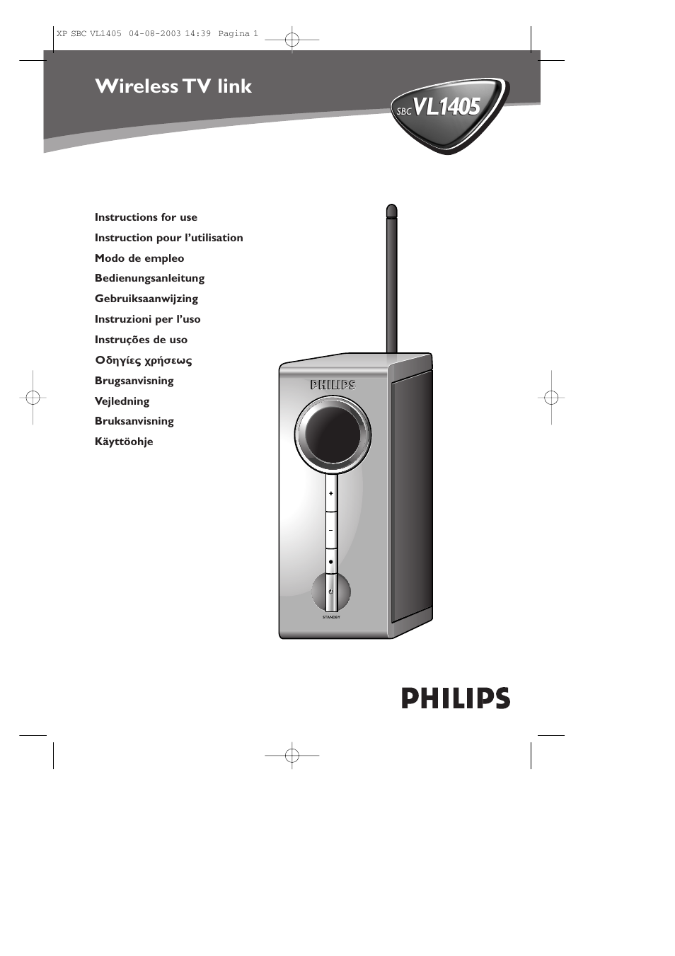 Philips VL1405 User Manual | 124 pages