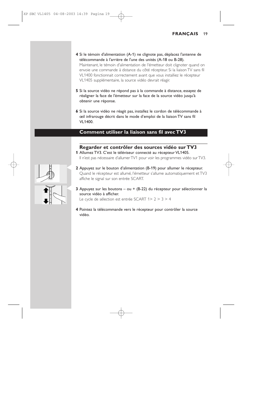 Philips VL1405 User Manual | Page 19 / 124