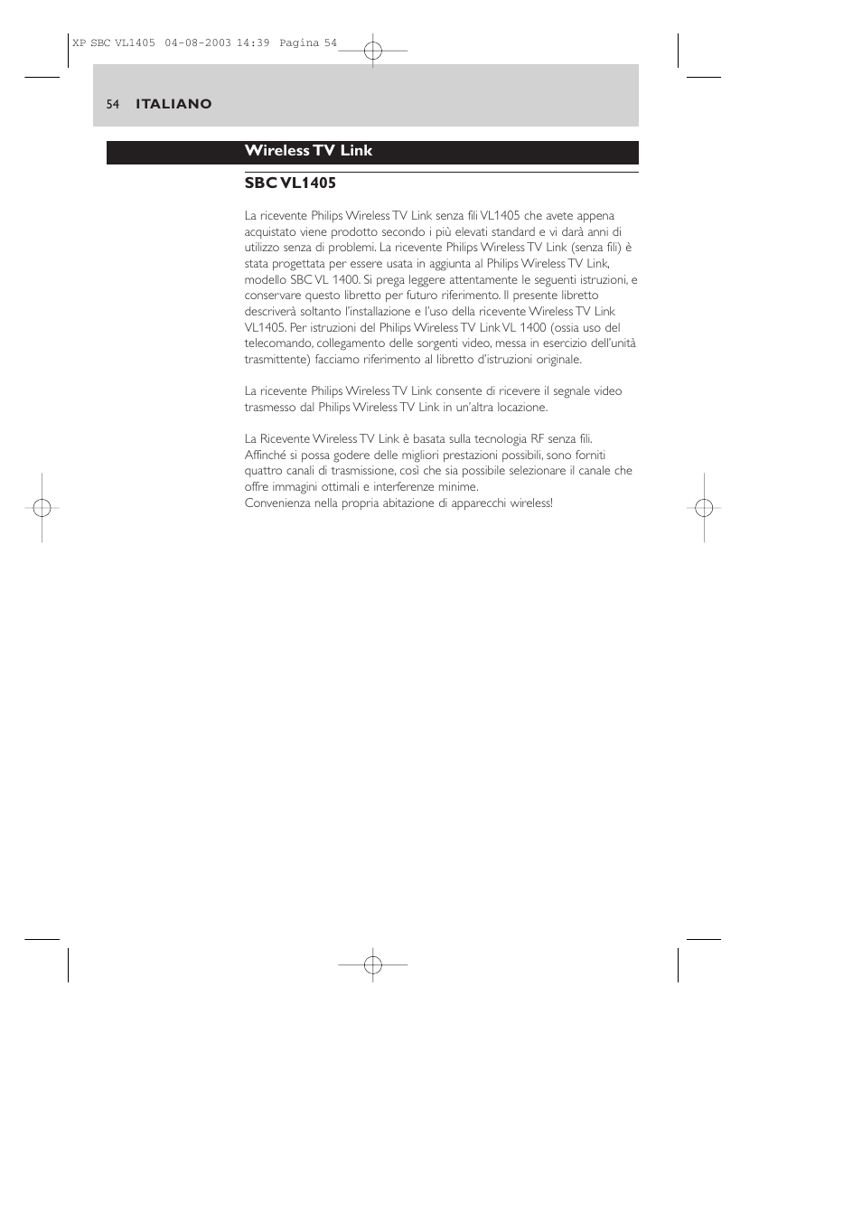 Philips VL1405 User Manual | Page 54 / 124