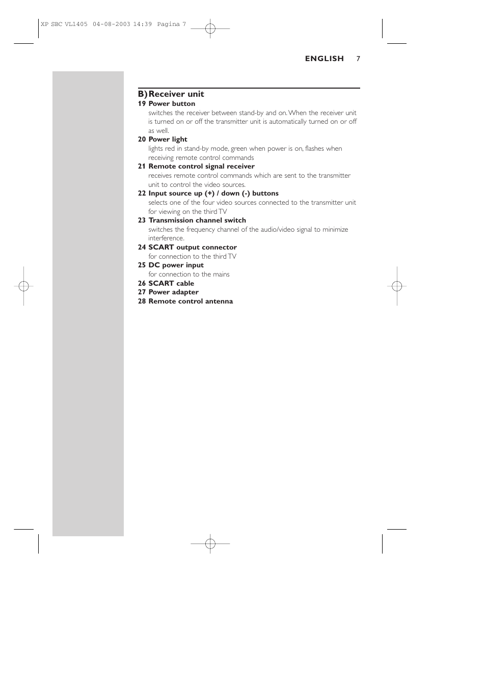 Philips VL1405 User Manual | Page 7 / 124