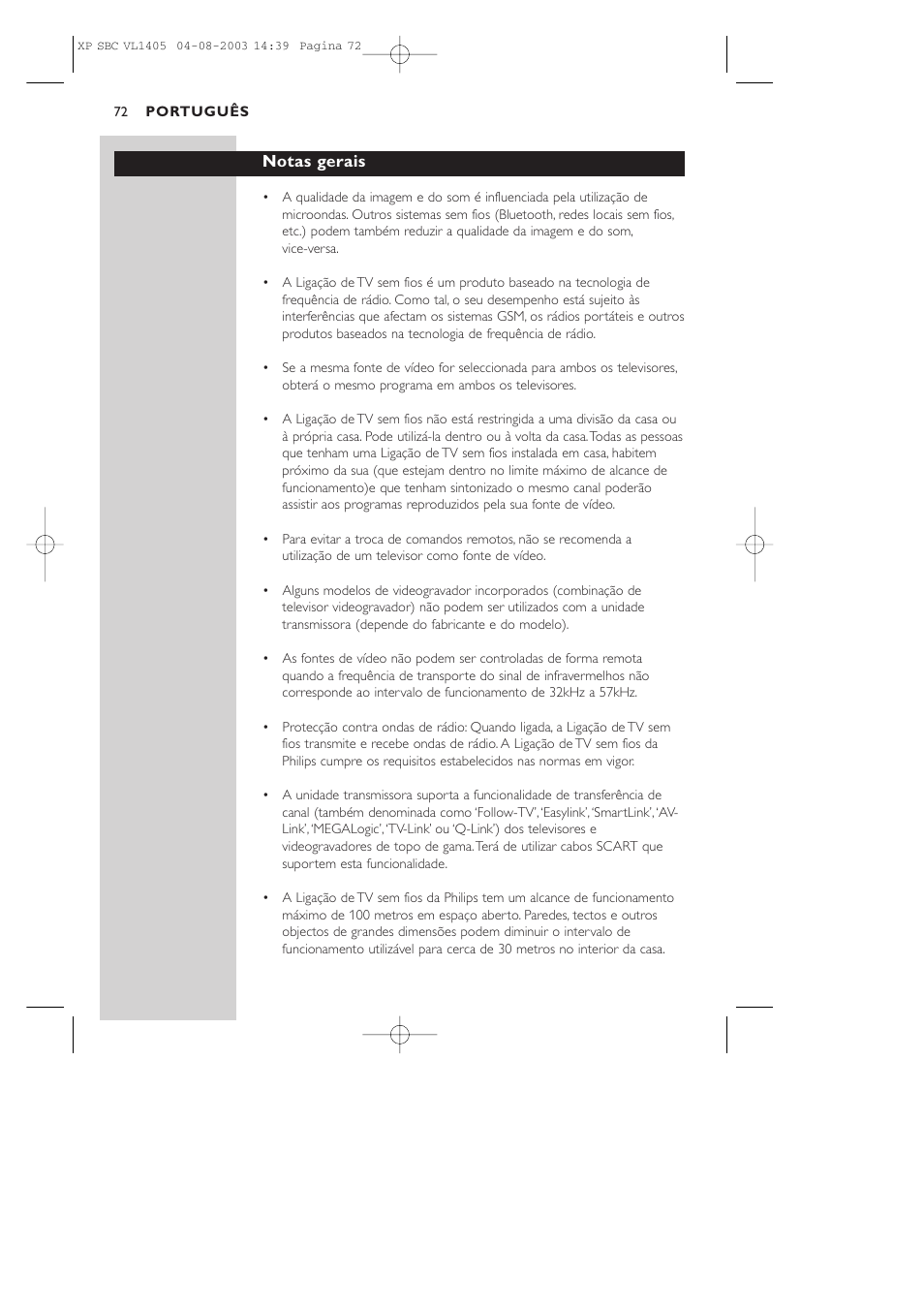 Philips VL1405 User Manual | Page 72 / 124