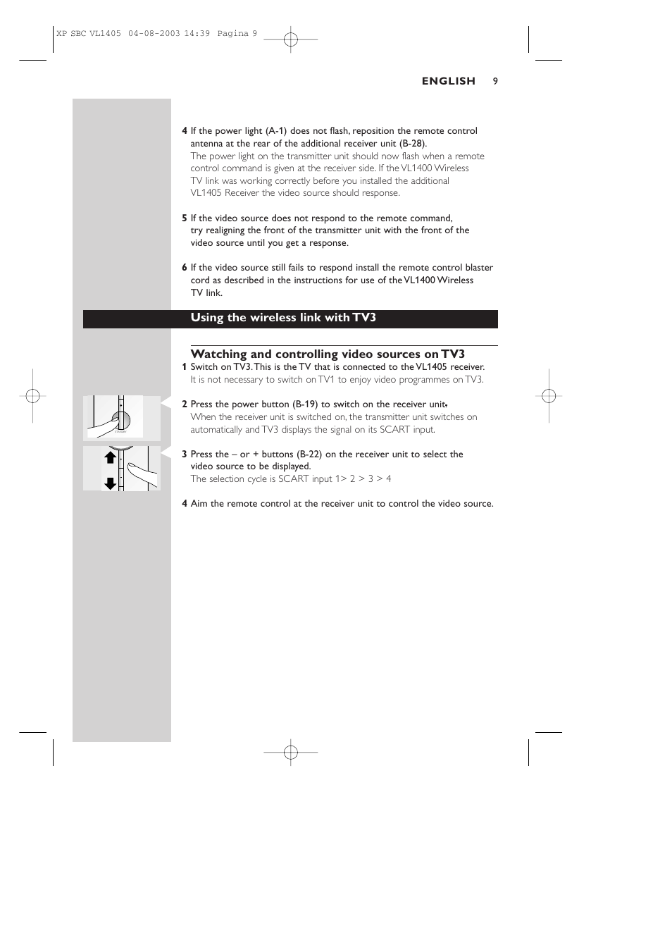 Philips VL1405 User Manual | Page 9 / 124