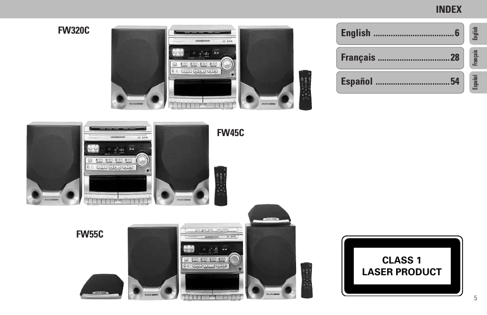 Philips FW320C User Manual | Page 5 / 27