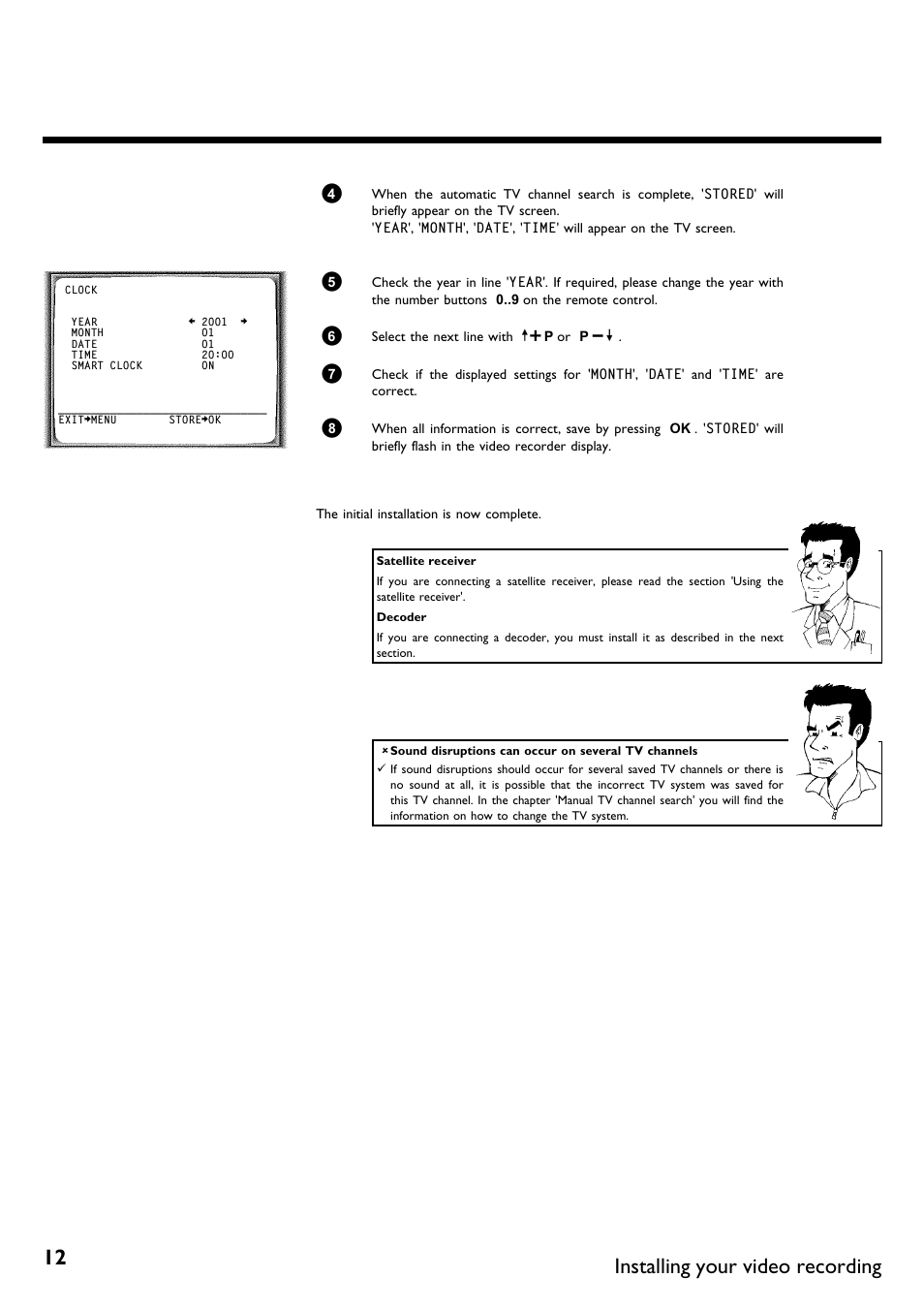 Installing your video recording | Philips VR620/58 User Manual | Page 16 / 64