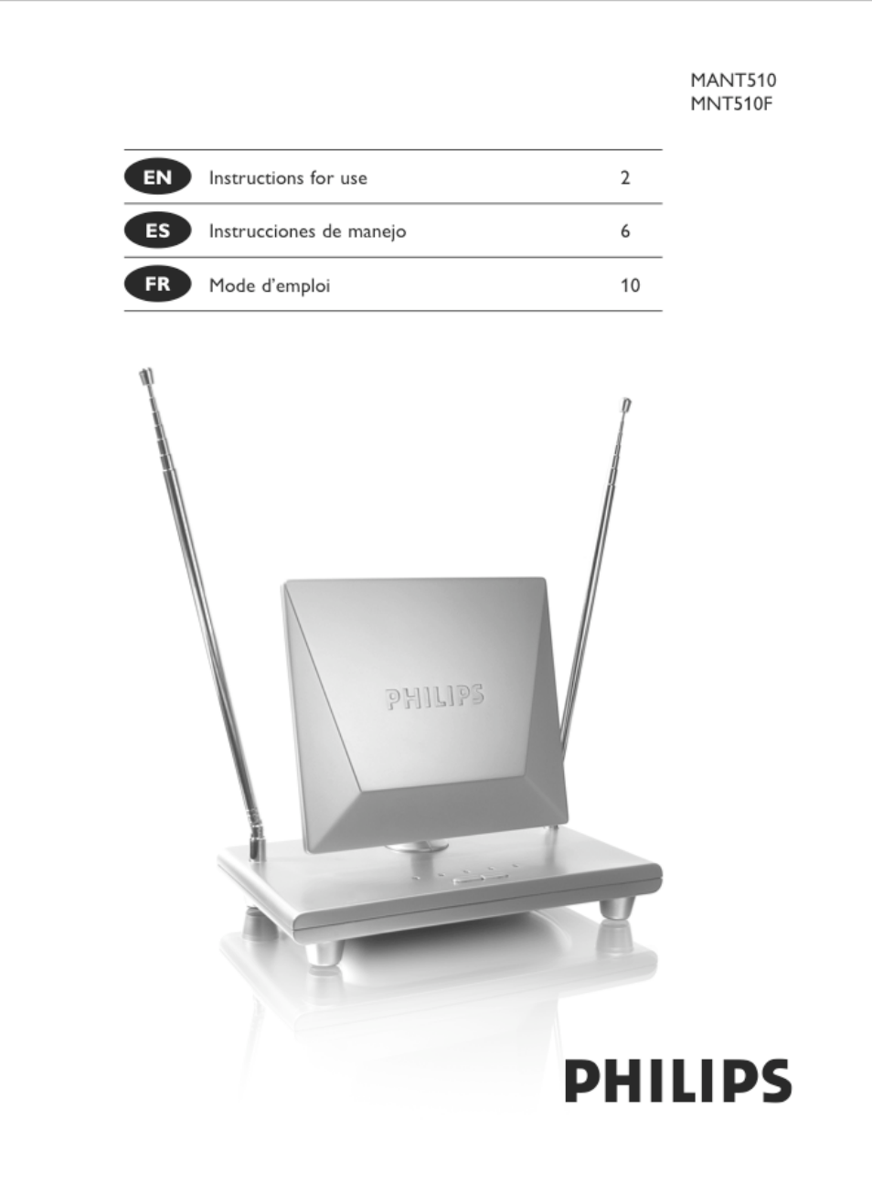 Philips MNT510F User Manual | 14 pages