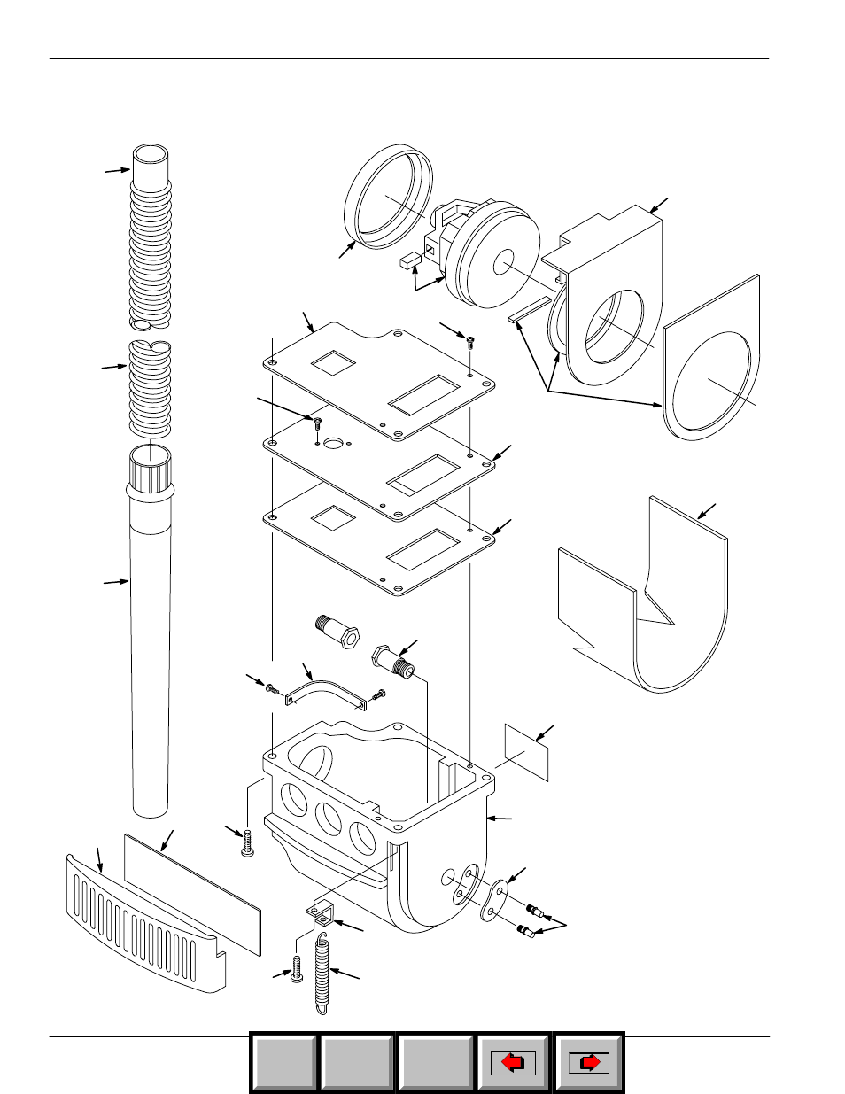 Vacuum motor housing group, Grupo del armazon del motor de vacio, Home find... go to | Philips 608669 User Manual | Page 28 / 32