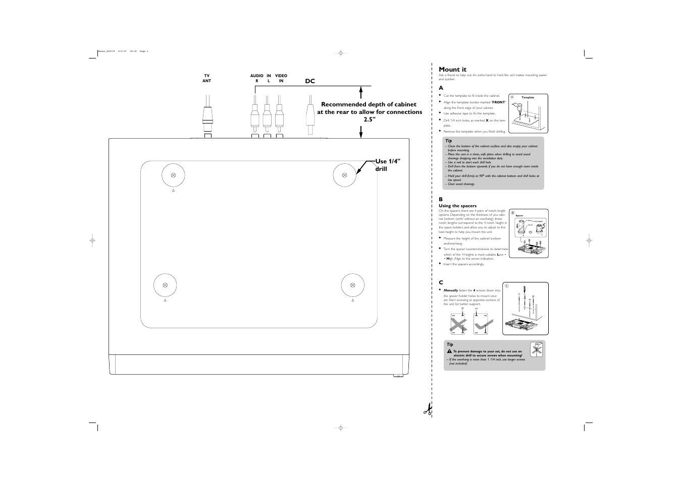 Philips DCD778 User Manual | 1 page