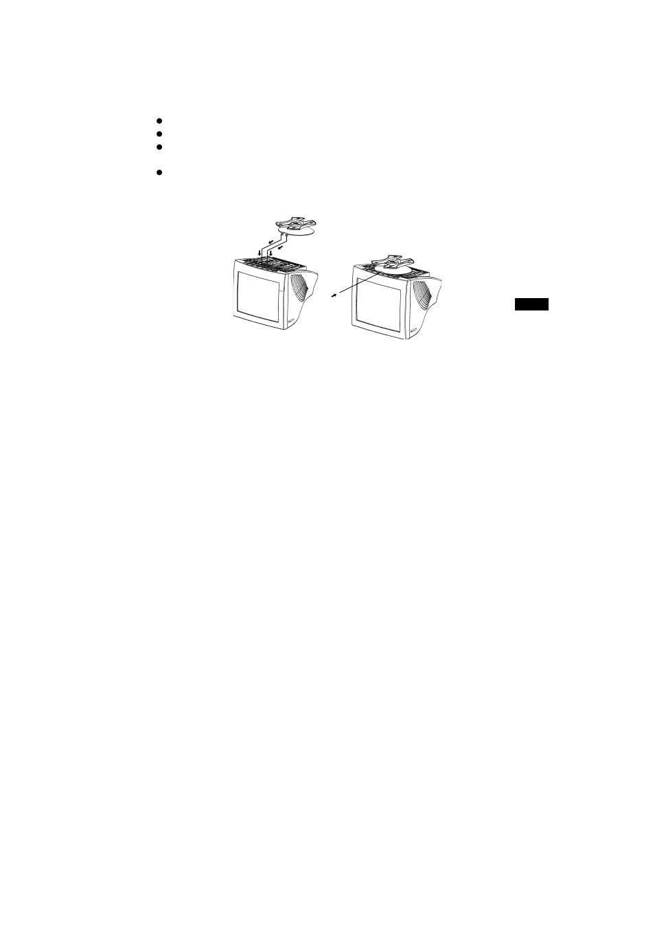 Instruções de instalação base giratória, Cabo de alimentação | Philips 107S61 User Manual | Page 33 / 46