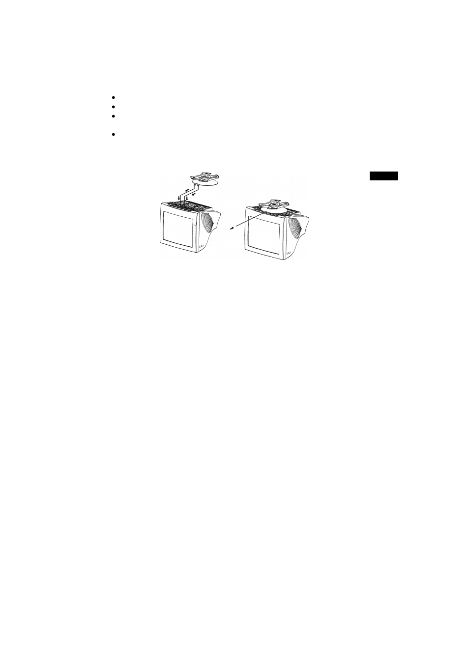 Installation instructions swivel base, Power cord | Philips 107S61 User Manual | Page 5 / 46