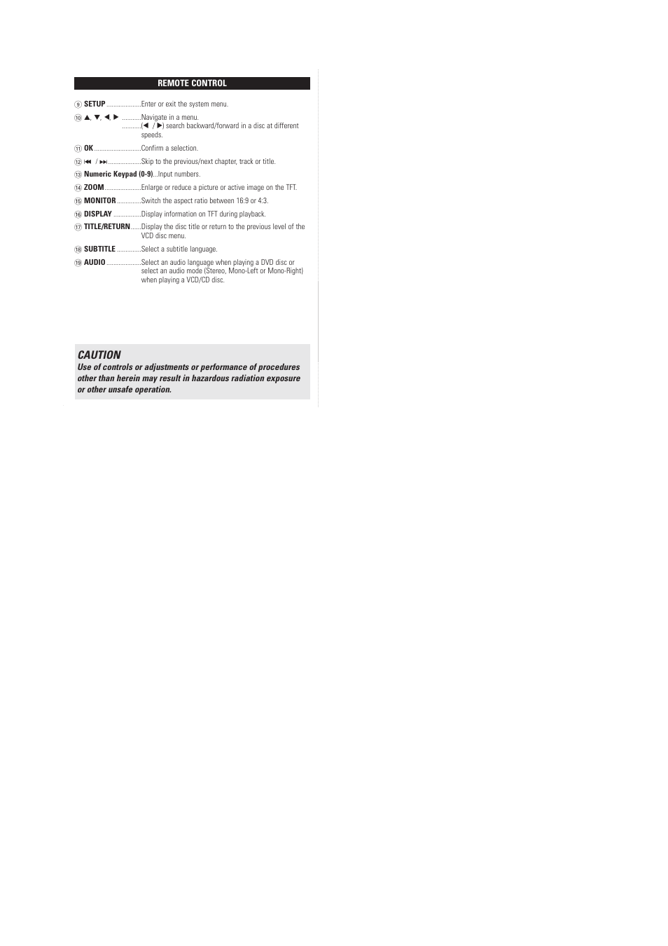 Caution | Philips DCP750 User Manual | Page 6 / 33