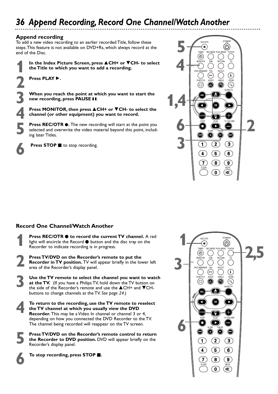 Philips DVDR80/99 User Manual | Page 36 / 68