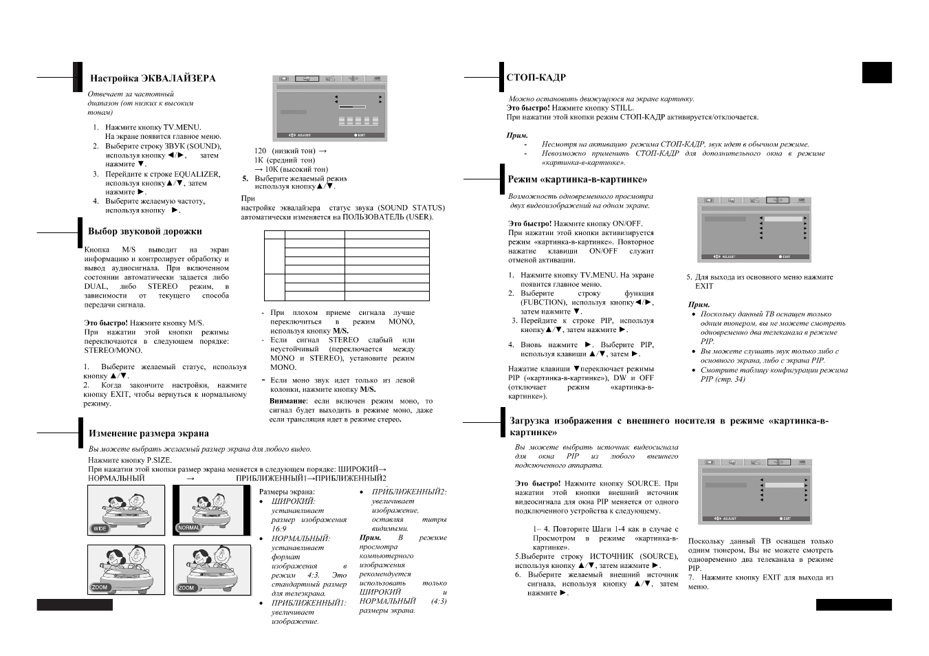 Rus sian | Rolsen RL-26X20 User Manual | Page 8 / 18