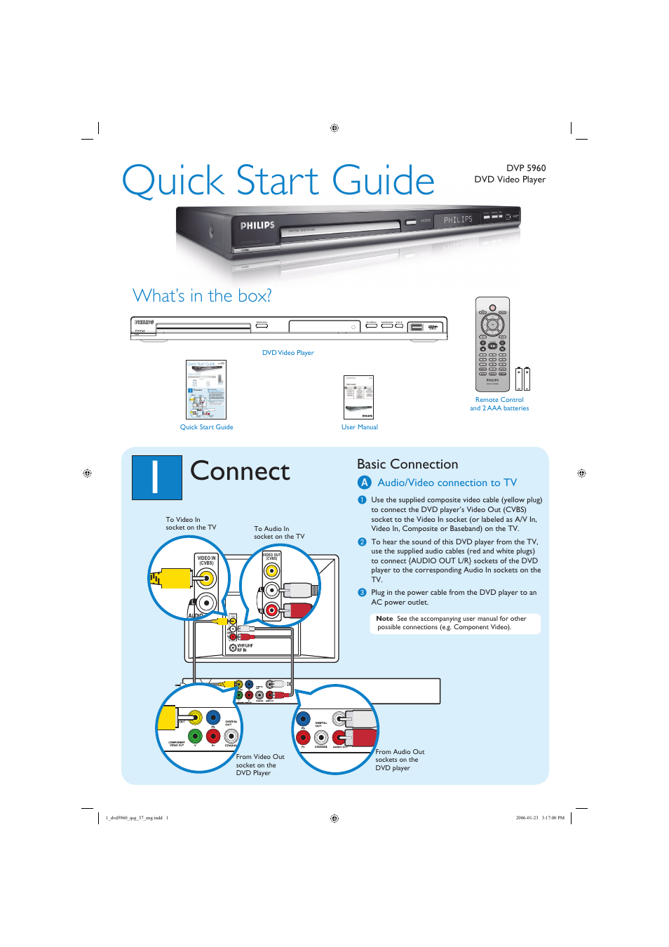 Philips DVP 5960 User Manual | 2 pages