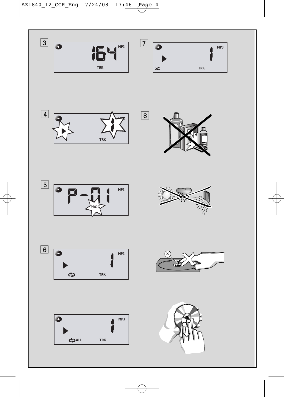 Philips AZ1840 User Manual | Page 4 / 16