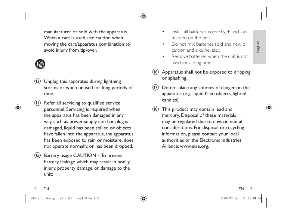 Philips PET101/12 User Manual | Page 6 / 25
