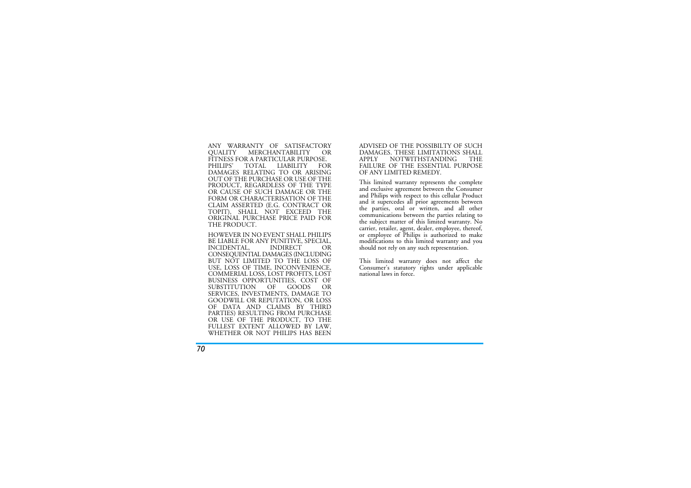 Philips Cell Phone User Manual | Page 71 / 72