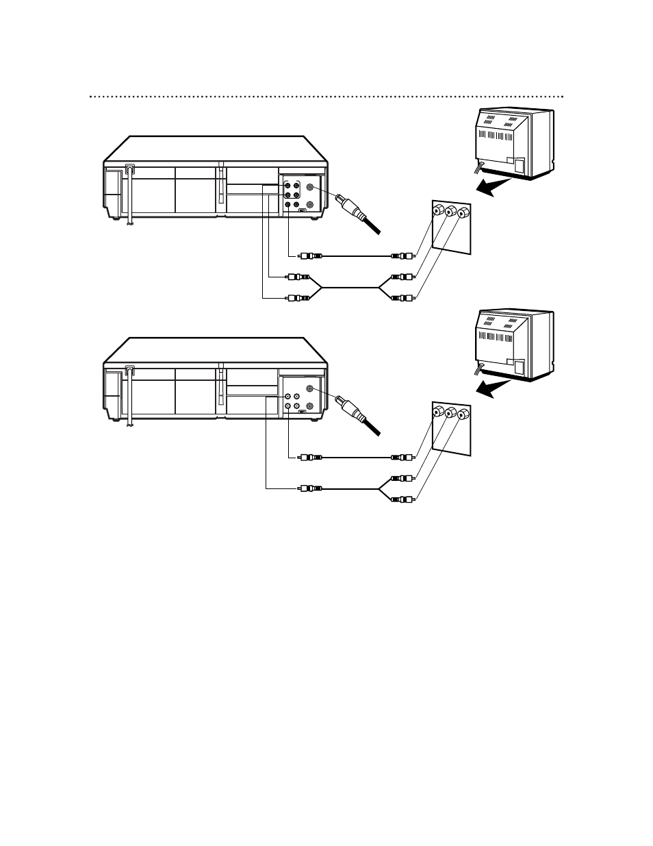 10 hookups with a stereo tv | Philips VCB411AT User Manual | Page 10 / 56