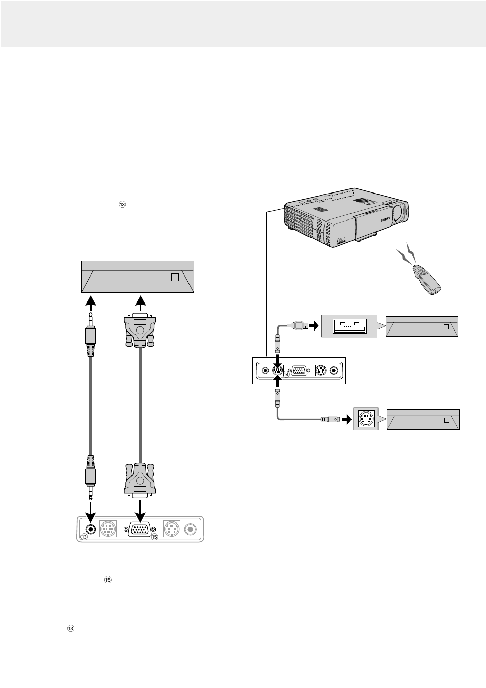 Connecting to a computer, Connecting to pc mouse connector, Installation | Philips LC5141 User Manual | Page 12 / 24