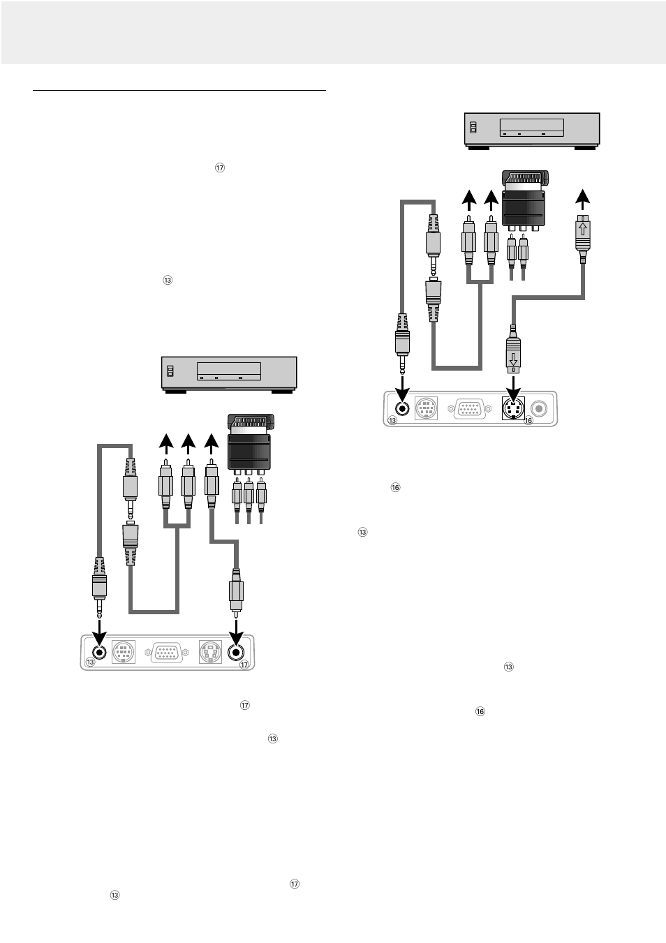 Connecting to video equipment, Installation | Philips LC5141 User Manual | Page 13 / 24