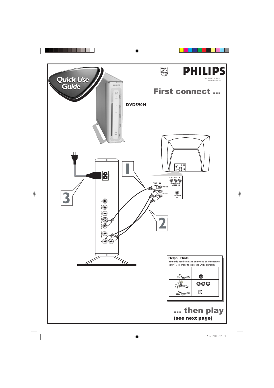 Philips DVD590M/17 User Manual | 2 pages