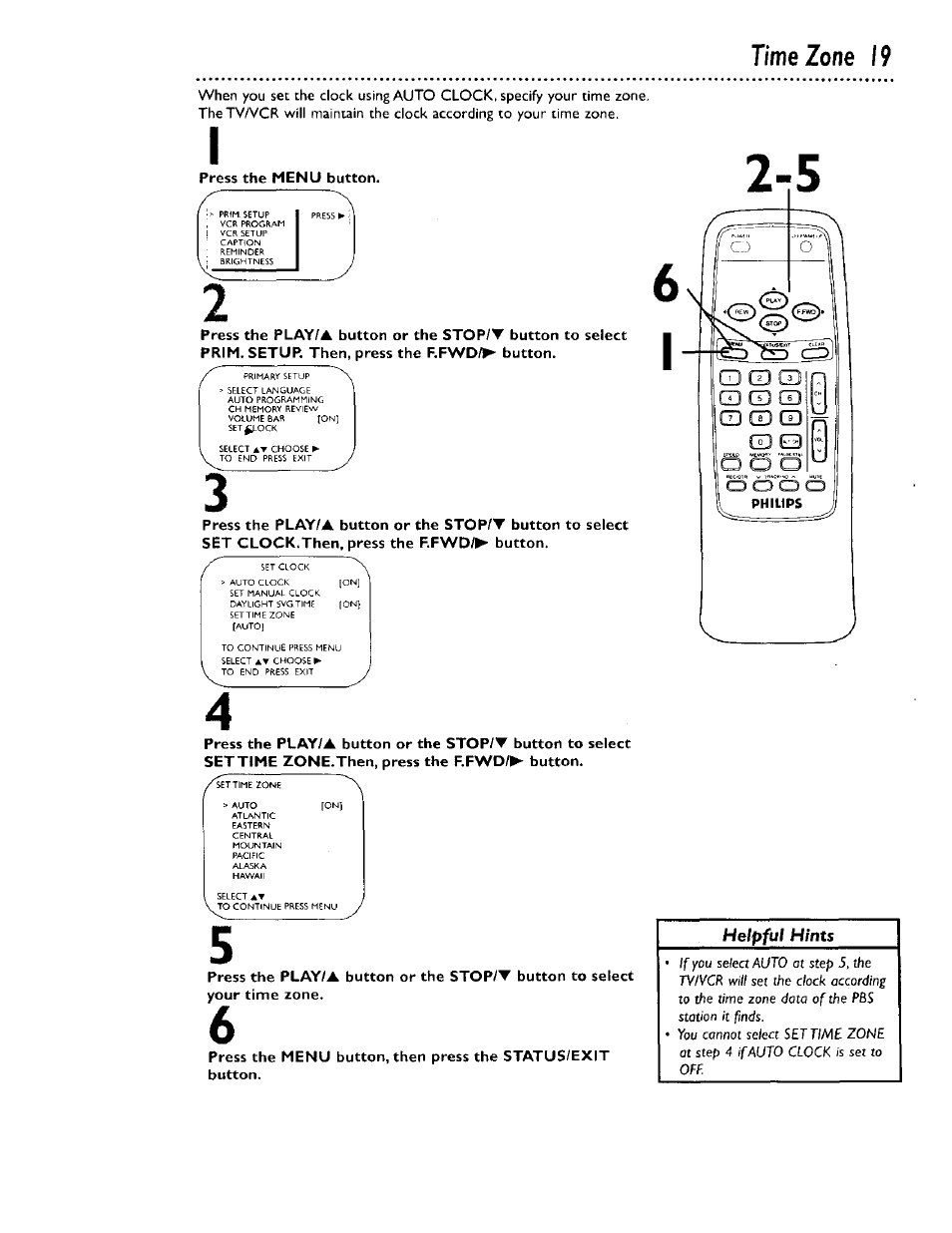 Q g3 cd g3 cd cd cd cd co, Time zone 19 | Philips CCB 132AT User Manual | Page 19 / 59