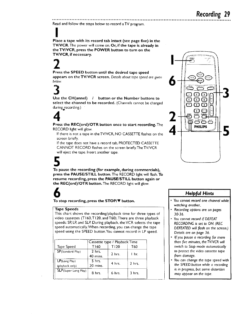 Recording 29 | Philips CCB 132AT User Manual | Page 29 / 59